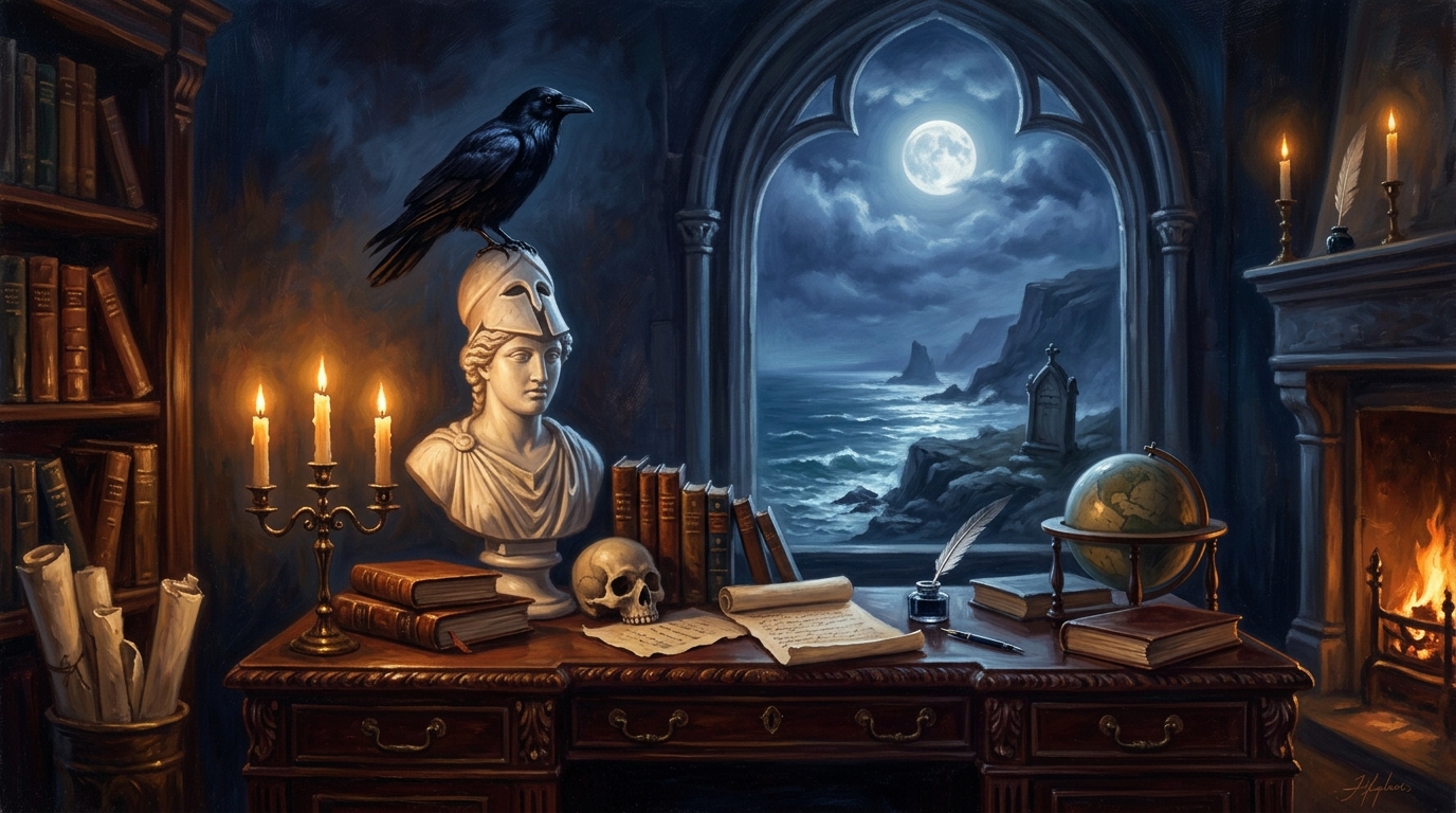 Edgar Allan Poe — Gothic Romanticism, The Raven, and Annabel Lee